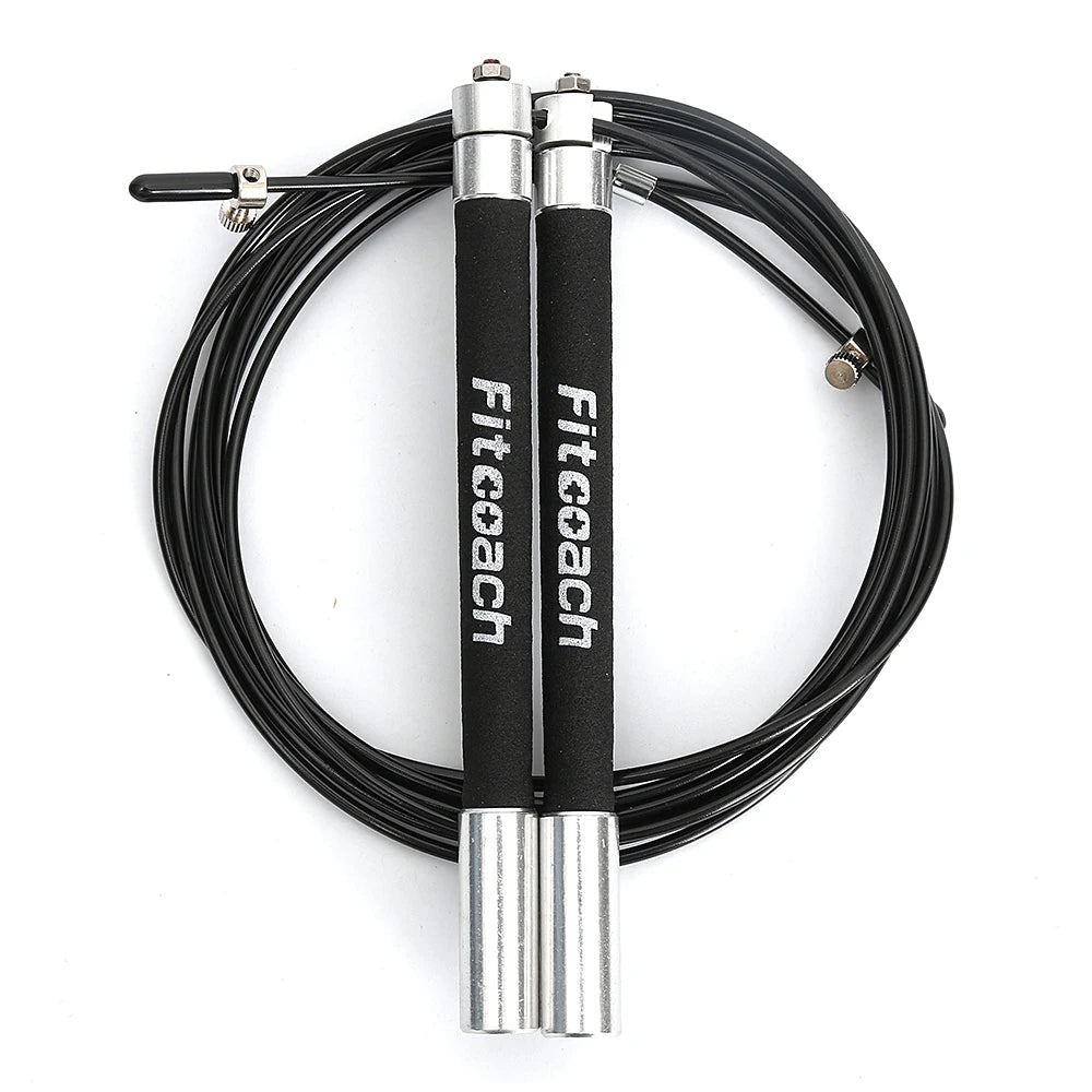 Speed Jump Rope Ball Bearing Metal Handle Sport Skipping,Stainless Steel Cable Crossfit Fitness Equipment [SPT]