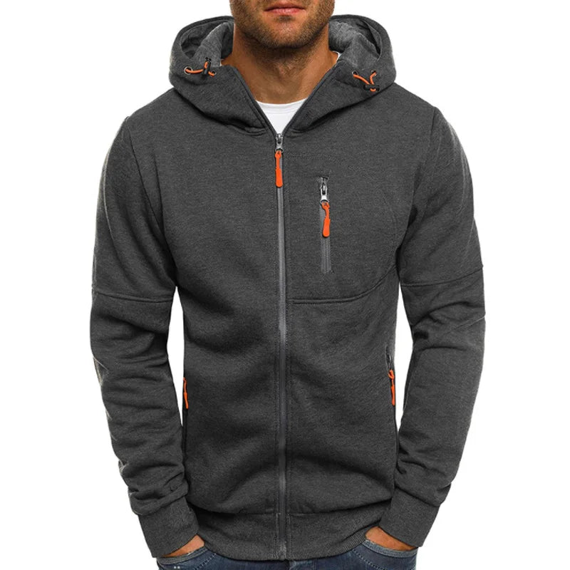 Hoodies Men Brand Personality Zipper Hooded Sweatshirt Male Hoody Tracksuit Hip Hop Autumn Winter Hoodie Mens [MEN]