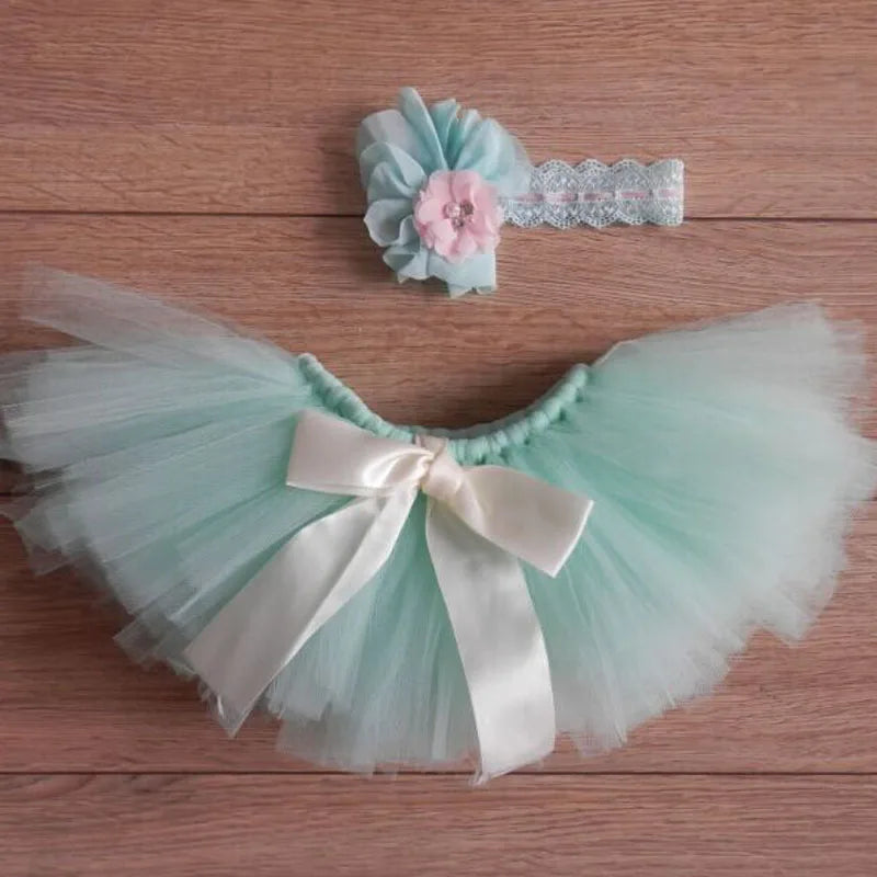 Princess Plum Peacock Feather Tutu Skirt with Vintage Headband Newborn Photography Props Baby Tutu Shower Gift TS035 [PHO]