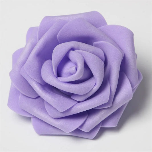 30Pcs/lot 8cm Big PE Foam Roses Artificial Flower Heads For Wedding Event Decoration DIY Wreaths Home Garden Decorative Supplies [FLW]