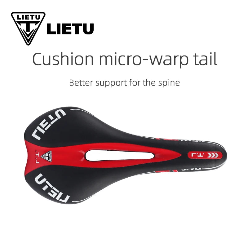 LIETU Bicycle Saddle MTB Road Bike Cycling Silicone Skid-proof Saddle Seat Silica Gel Cushion Seat Leather Front Seat Mat [SPT]