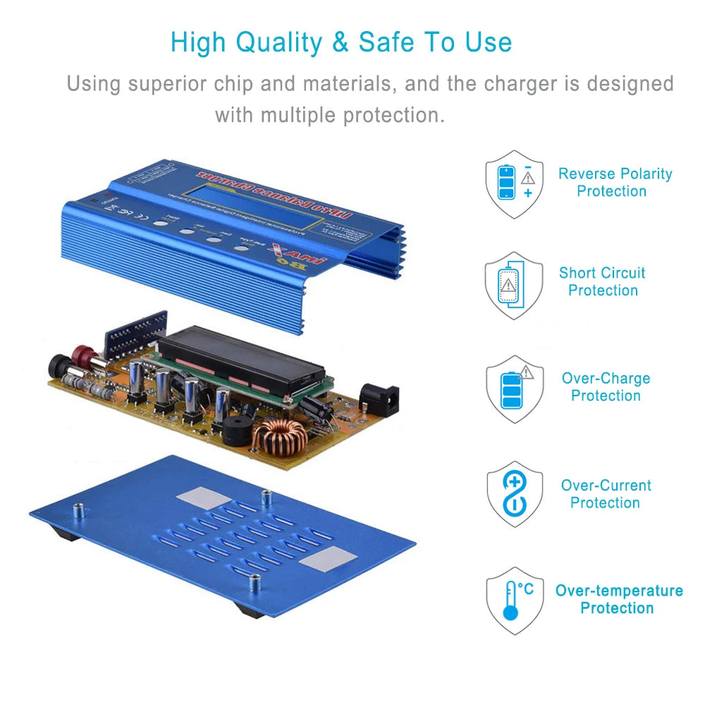 HTRC IMAX B6 80W Lipo Charger For NiMh Li-ion Ni-Cd Lipo Battery Charger Balance Discharger+15V 6A Adapter Optional Rc Charger [TOYS]