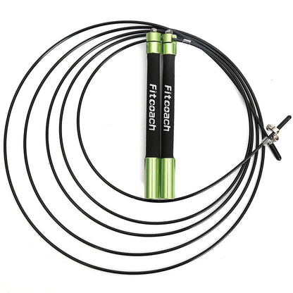 Speed Jump Rope Ball Bearing Metal Handle Sport Skipping,Stainless Steel Cable Crossfit Fitness Equipment [SPT]