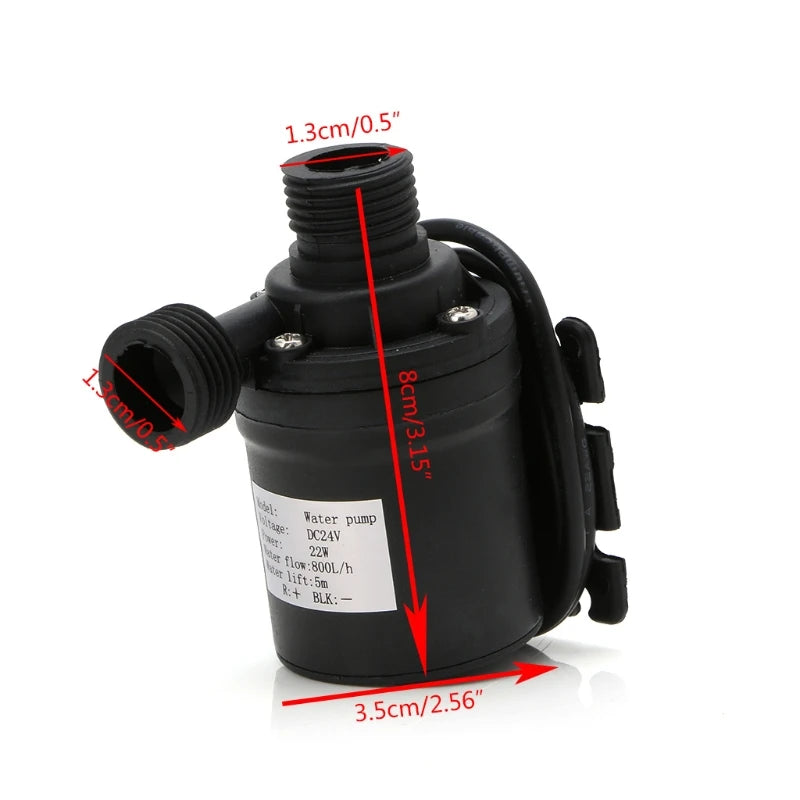 800L/H 5M DC 12V 24V Solar Brushless Motor Hot Water Circulation Water Pump -B119 [PUM]