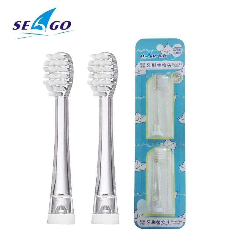 Kids Toothbrush Heads YCSG-831 For Sonic Electric Toothbrush EK6 Children Replacement Brush Head Ultral Soft 2pcs/pack [HAP]