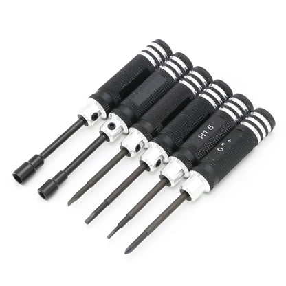 Hex 7pcs screw driver tool kit For RC helicopter Car BK  Red blue black for Rc Toys Rc Drone [TOYS]