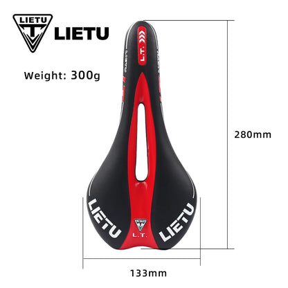 LIETU Bicycle Saddle MTB Road Bike Cycling Silicone Skid-proof Saddle Seat Silica Gel Cushion Seat Leather Front Seat Mat [SPT]