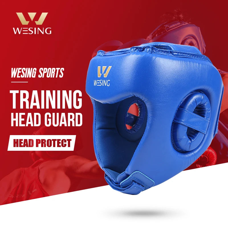 Wesing Boxing Sanda Training Head Guard Boxing Muay Headgear Thai Kickboxing Head Protector [SPT]