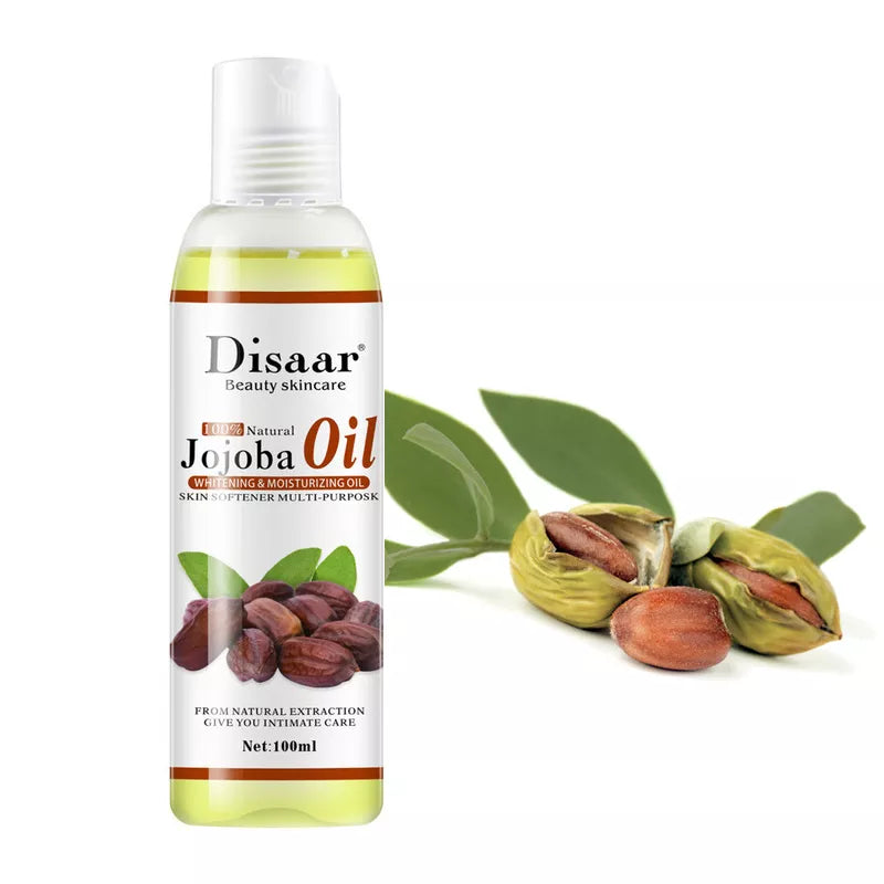 Natural Organic Jojoba Oil Anti Aging Firming Skin Face Oil Moisturizing Relaxing Massage Oil Hair Repair Skin Care Body Oil [SKC]