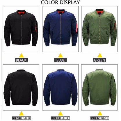 Security Uniform Jacket USA SIZE Men's Bomber Jackets Warm Zipper FLIGHT JACKET Winter thicken Men Coats Outwear Drop Ship [MEN]