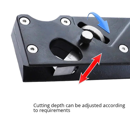 Chamfer Plane for Wood, Woodworking Hand Planer Tool for Quick Edge Planing and radian Corner Plane Trimming,4 of Cutter Heads [HTO]