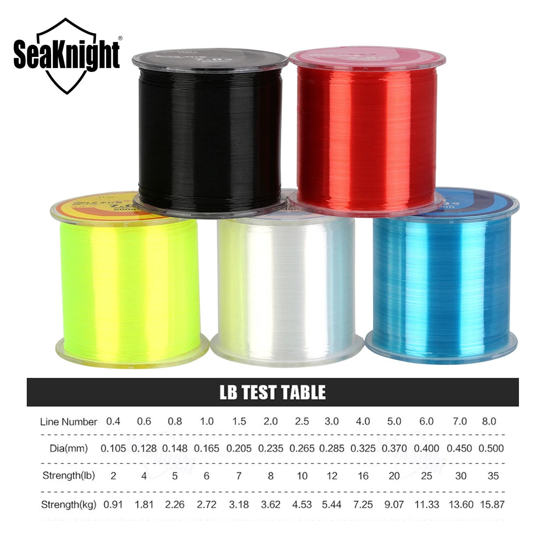 SeaKnight Brand Cheap 500M Nylon Series Fishing Line Super Strong Monofilament 2-35LB Japanese Material Saltwater Carp Fishing [SPT]