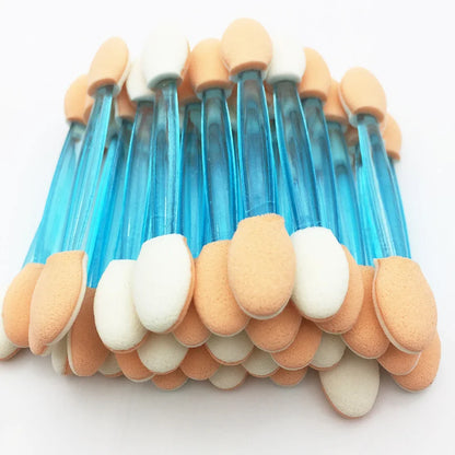 Hot Fashion 30/5Pcs Pro Sponge Stick Eye Shadow Brush Applicator Cosmetic Make up  Double-head Eyeshadow Brush For Women Makeups [CSM]