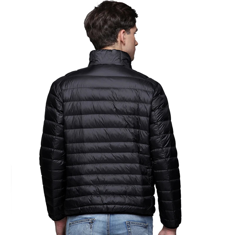 New Autumn Winter Man 90% Duck Down Jacket Ultra Light Thin S-3XL Spring Jackets Men Stand Collar Outerwear Coat [MEN]