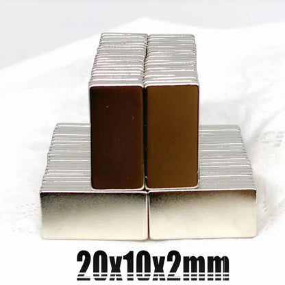 5/10//20/50Pcs 20x10x2 Neodymium Magnet 20mm x 10mm x 2 N35 NdFeB Block Super Powerful Strong Permanent Magnet [MAG]