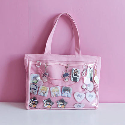 Ita Bag Girls Lolita Style Lovely Crossbody Kawaii Clear Bag Schoolbags For Teenage Girls Candy Sweet Itabag Shoulder Bags H210 [LOL]