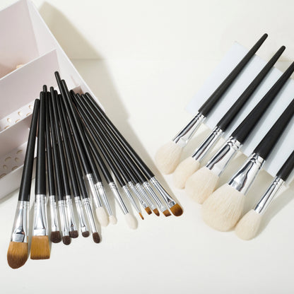 Shinedo Powder Matte Black Color  Soft Goat Hair Makeup Brushes High-Quality Cosmetics Tools Brochas Maquillage [CSM]