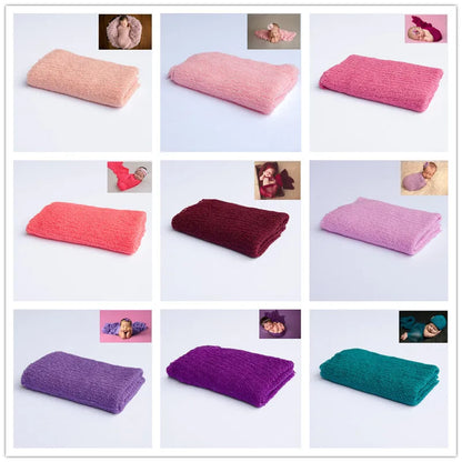 Newborn Photography Props Knit Wrap Baby Blanket Soft Stretch Swaddling Photography  Studio Baskets Photo Props [PHO]