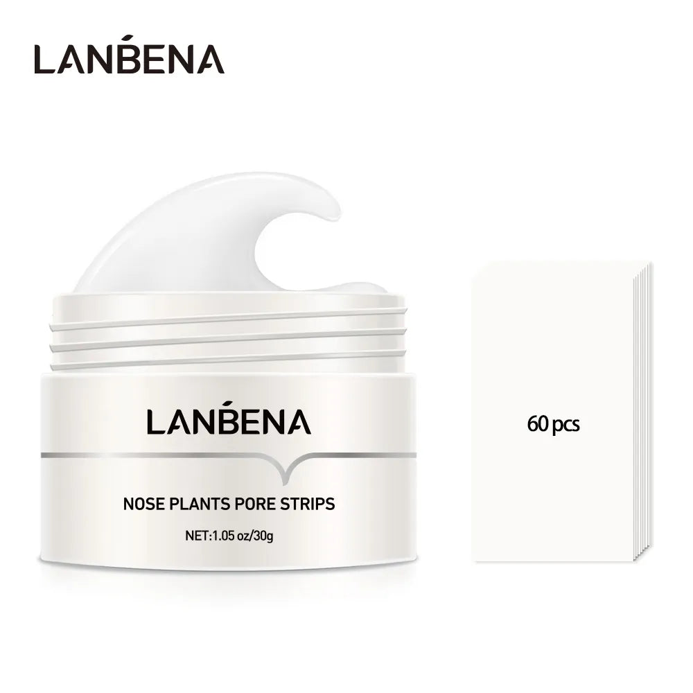 LANBENA New Style  Blackhead Remover Nose Mask Pore Strip Black Mask Peeling Acne Treatment Black Deep Cleansing Skin Care Korea [SKC]