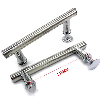 2pcs/Lot ABS+ Stainless Steel Brushed Sliding Knob Door Handle For Furniture Interior Shower Cabin Accessories Hardware [HOM]