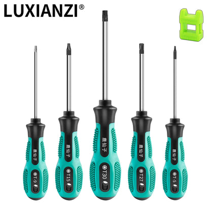 LUXIANZI Torx Screwdriver Set Hand Multi-tool Kit Magnetic Bit Insulated Handle Screw Driver Repair Tools For Home Manual [HTO]