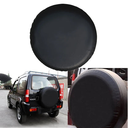 Universal Black Car 4WD 4X4 Spare Tyre Cover Wheel Tire Covers 13" 14" 15" 16" 17" Fit All Size Of Tire SUV Off-road Vehicle [CAR]