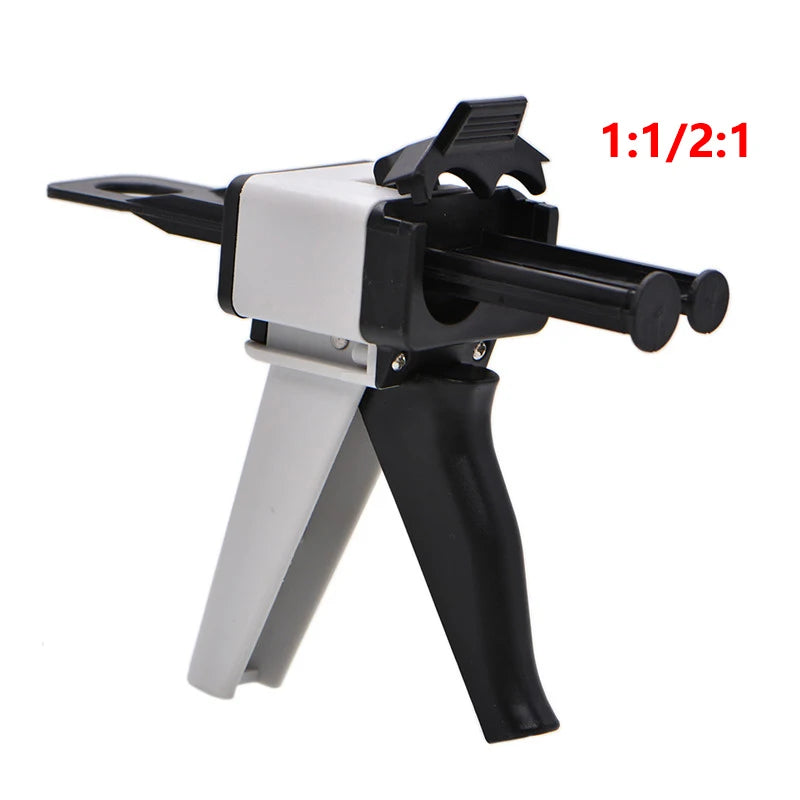 Dental Impression Mixing Dispensing Gun Universal Dispenser Gun 1:1/1:2 Silicon Rubber Dispenser Gun 10:1 Dentist Tools [DEN]