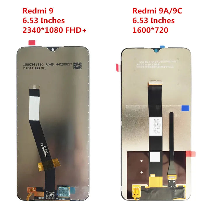 100% Original LCD For Xiaomi Redmi 9  9A 9C LCD With Frame Display And Touch Screen Assembly For Redmi 9A 9C LCD Display Screen [SCR]