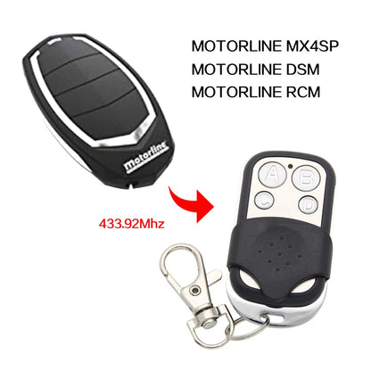 MOTORLINE RCM MX4SP DSM Remote Control 433mhz Duplicator Garage Gate Door MOTORLINE 433.92MHz Remote Controller Key [HAP]