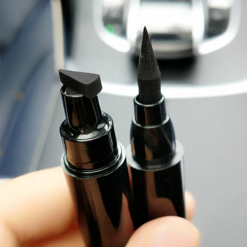 Liquid Eyeliner Stamp Marker Pen Waterproof Long Lasting Double-ended Cosmetic Makeup Eye Liner [CSM]