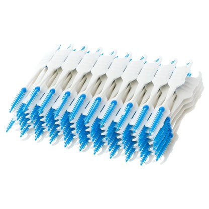 1 Set 20/40/120/200pcs Double Floss Head Hygiene Dental Silicone Interdental Brush Toothpick New Hot Selling [DEN]