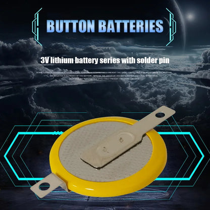 20PCS CR1616 Battery 3V 50mAh soldering Welding lithium coin cell batteries with Tabs 2 Pins Watch Accessories Batteria [BAT]