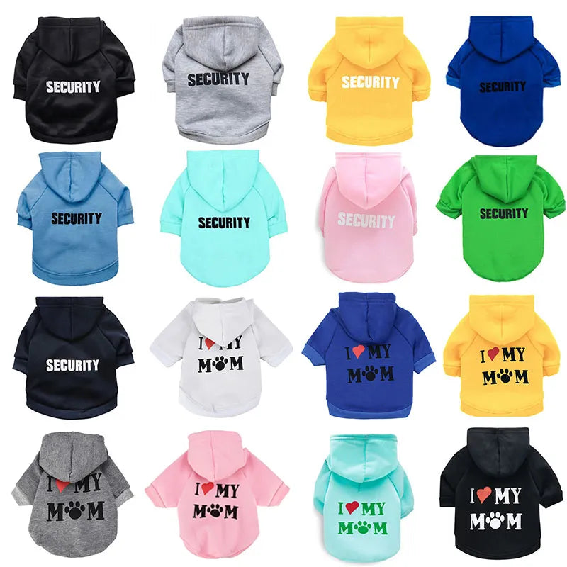 Security Cat Clothes Pet Cat Coats Jacket Hoodies For Cats Outfit Warm Pet Clothing Rabbit Animals Pet Costume For Small Dogs [PET]