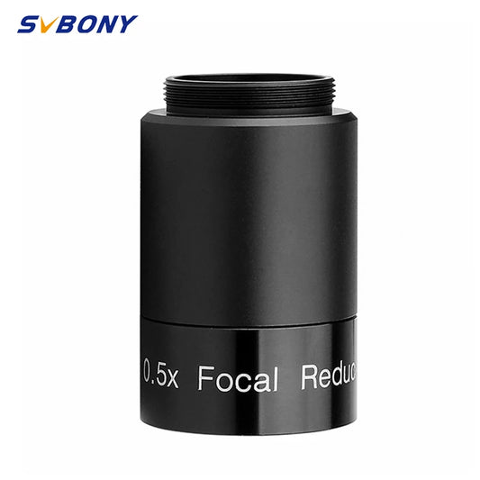 SVBONY Telescope 0.5X Focal Reducer/Telescope 1.25" C Mount Adapter Green Coated for Telescope Astrophotography [SPT]