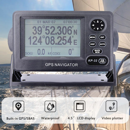 4.5 inch Marine GPS Navigator ONWA KP-32 LCD Display GPS Navigation Locator With SBAS Receiver Fit For Boat Yachts Marine [MRN]