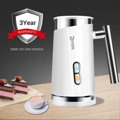 DEVISIB Automatic Milk Frother Electric Hot and Cold for Making Latte Cappuccino Coffee Frothing Foamer Kitchen Appliances 220V [HAP]