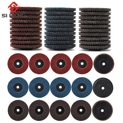 3 Inch 75mm Flap Discs Sanding Discs Grinding Wheels Blades Wood Cutting For Angle Grinder Abrasive Tools [PTO]