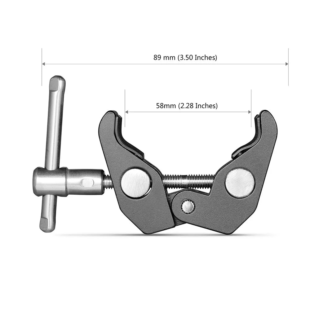 SmallRig Aluminum Alloy Dual Crab Pliers Clip Super Clamp For DSLR Rig LCD Monitor Studio Light Magic Arm Camera 2058 [PHO]