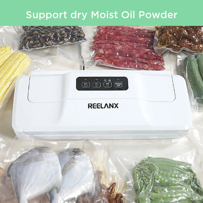 Vacuum Sealer V1 140W Automatic Vacuum Packing Machine for Food with 15pcs Bags Best Vacuum Packer Sealing Packaging [HAP]