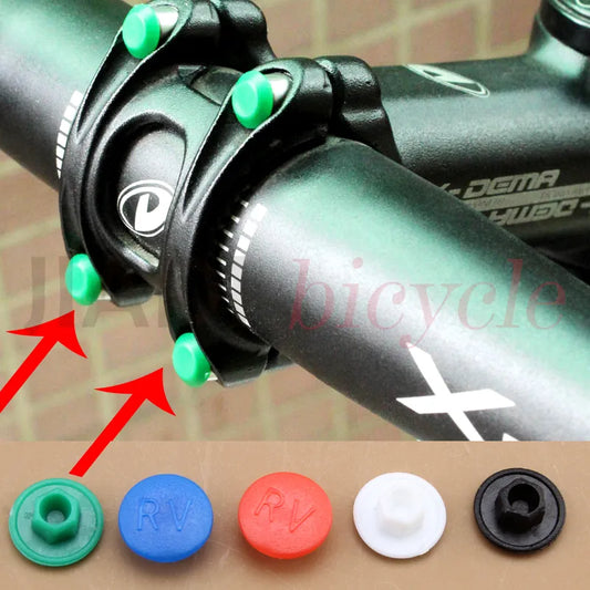 MUQZI MTB Bike Aheadset Stem Screw Cap Mountain Bike Road Bike Foldable Bicycle M5 Hexagon Screws Cap Cycling Accessories [SPT]