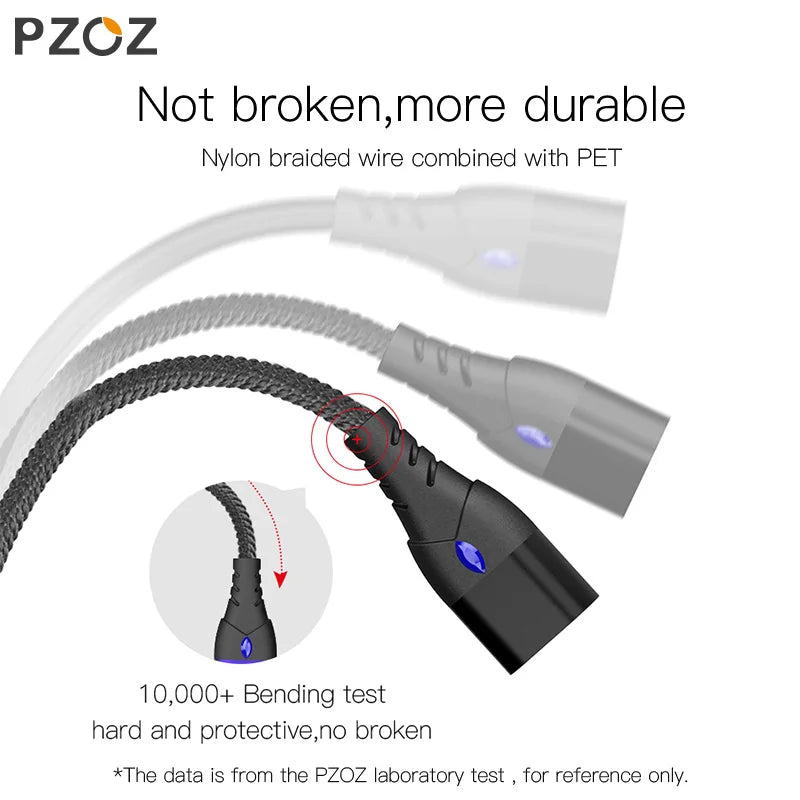PZOZ 5A Magnetic Cable Type C Super Fast Charging Micro USB Cable USB C Magnet Charger For iPhone Huawei Xiaomi Phone Wire Cord [MOB]