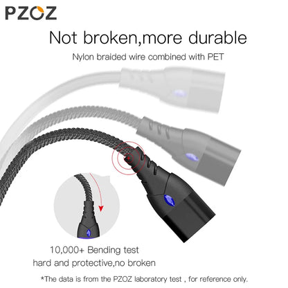 PZOZ 5A Magnetic Cable Type C Super Fast Charging Micro USB Cable USB C Magnet Charger For iPhone Huawei Xiaomi Phone Wire Cord [MOB]