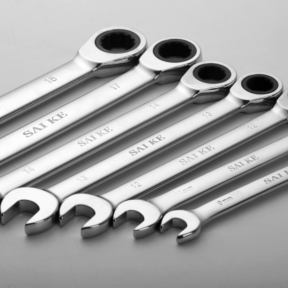 Ratchet Combination Metric Wrench Set Hand Tools Torque Gear Socket Nut Tools a set of key [HTO]