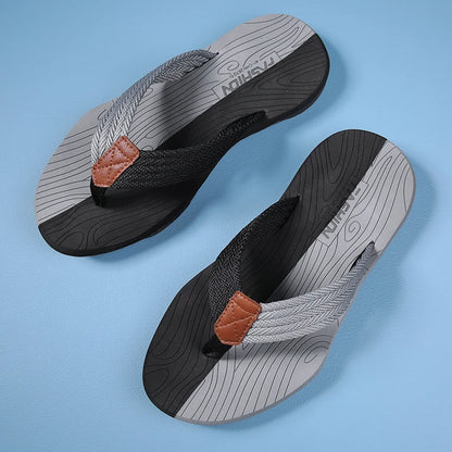 Jumpmore Shoes Men Flip Flops Fashion Mens Sandals Outdoor Soft Summer Slippers Size 39-45 [SHO]