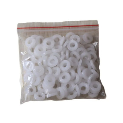 Nylon Washer for Drum Screw Drum Lug 100pc 50pc White Black Color Nylon Flat Wahser M6*13mmlength*3mm Thickness Heavy Product [SPT]