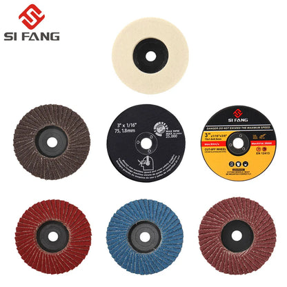 3 Inch 75mm Flap Discs Sanding Discs Grinding Wheels Blades Wood Cutting For Angle Grinder Abrasive Tools [PTO]