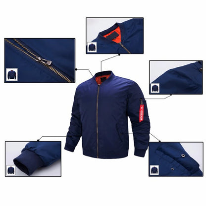 Security Uniform Jacket USA SIZE Men's Bomber Jackets Warm Zipper FLIGHT JACKET Winter thicken Men Coats Outwear Drop Ship [MEN]