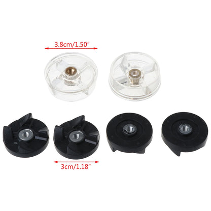 Replacement 2 Plastic Gear Base 4 Rubber Gear For Magic Bullet Spare Parts  [HAP]