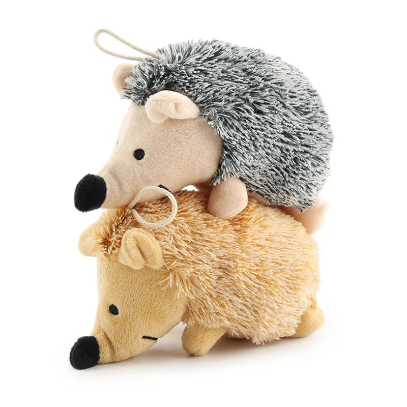 Hedgehog Soft Plush Dog Toys Small/Large Dogs Interactive /Squeaky Sound Toy Chew Bite Resistant toy Pets Accessories Supplies [PET]