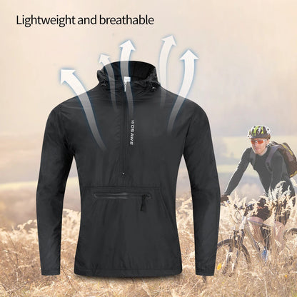 Men's Cycling Hoodies Jacket Waterproof cortavientos ciclismo hombre MTB Bike Hooded Jackets Bicycle Windbreaker M-3XL [MEN]